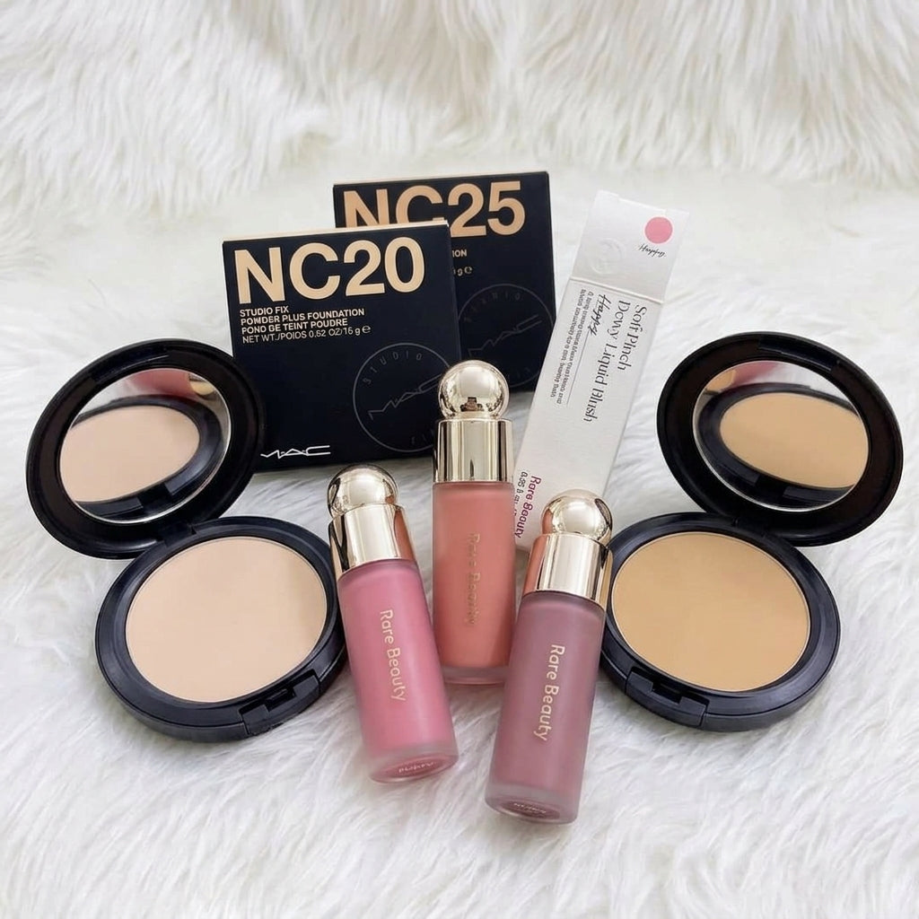 Everyday Essentials Combo — MAC Powder + Rare Beauty Blush