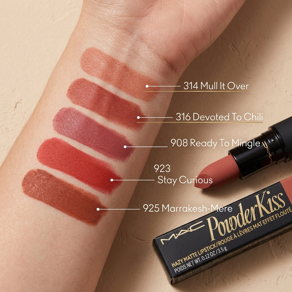 MAC Powder Kiss Matte Lipstick Full