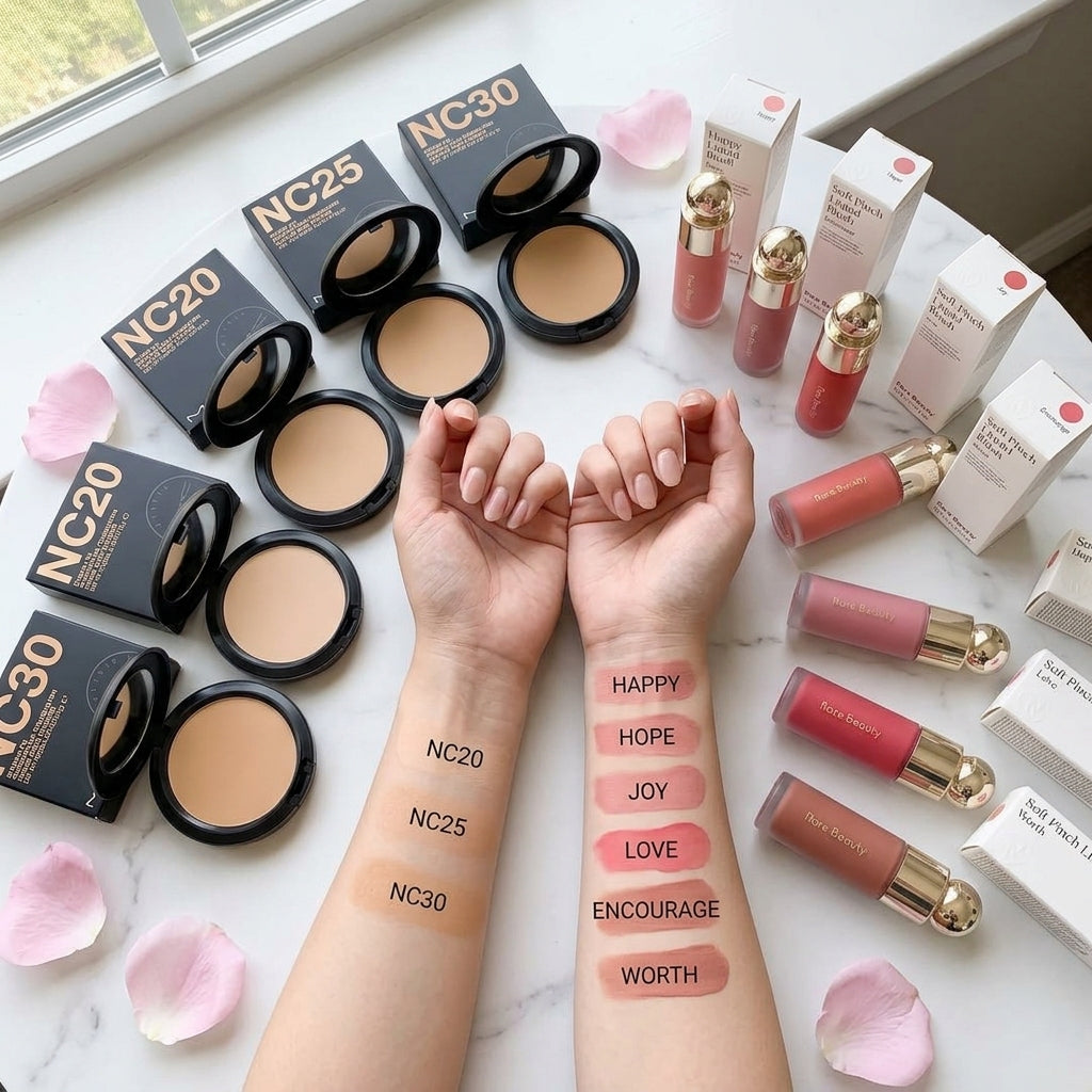Everyday Essentials Combo — MAC Powder + Rare Beauty Blush