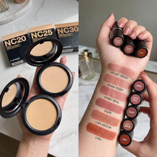 Powder & Pout — MAC Compact Powder + Macximal Silky Matte Lipstick