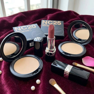 Velvet Base - MAC Powder + Dior Lipstick