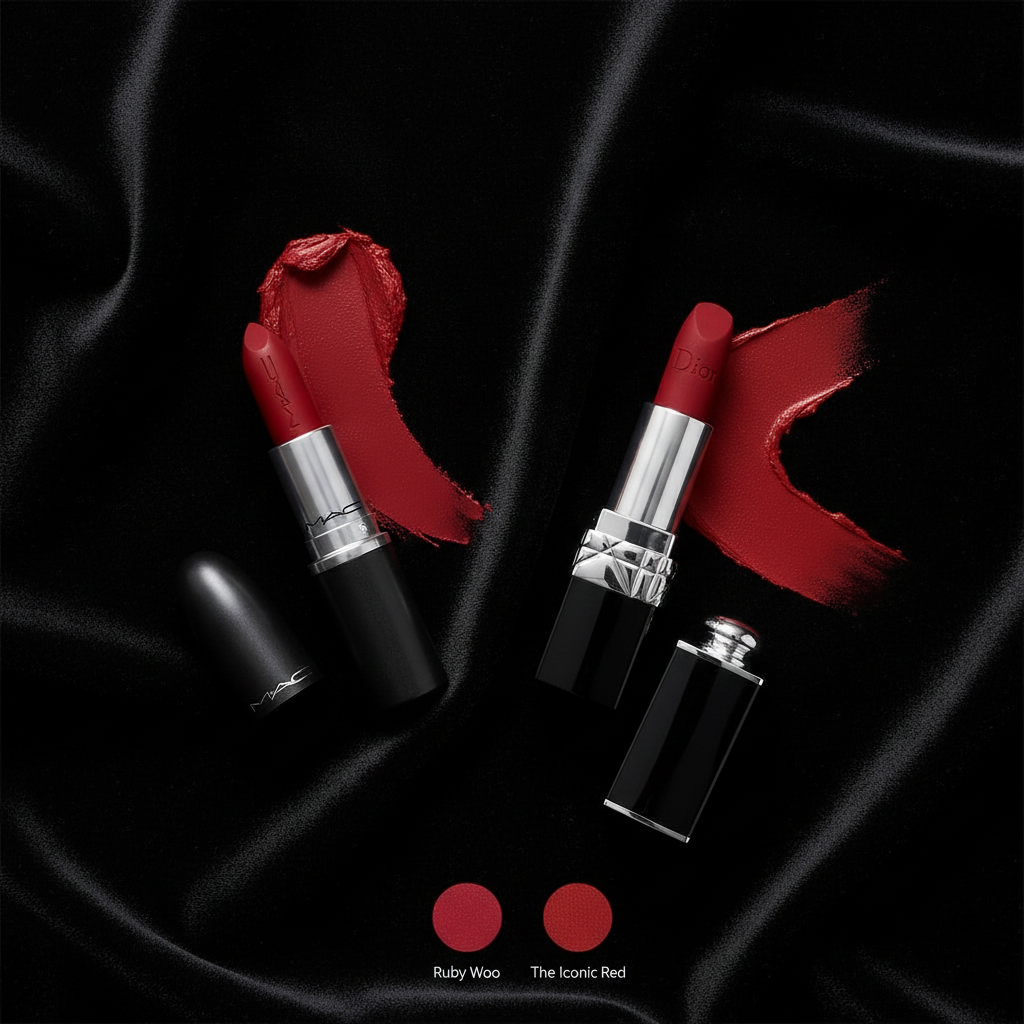 Lip Icons Duo - Ruby Woo + 999